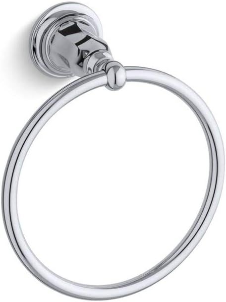 Kelston Polished Chrome Wall Mounted Towel Ring