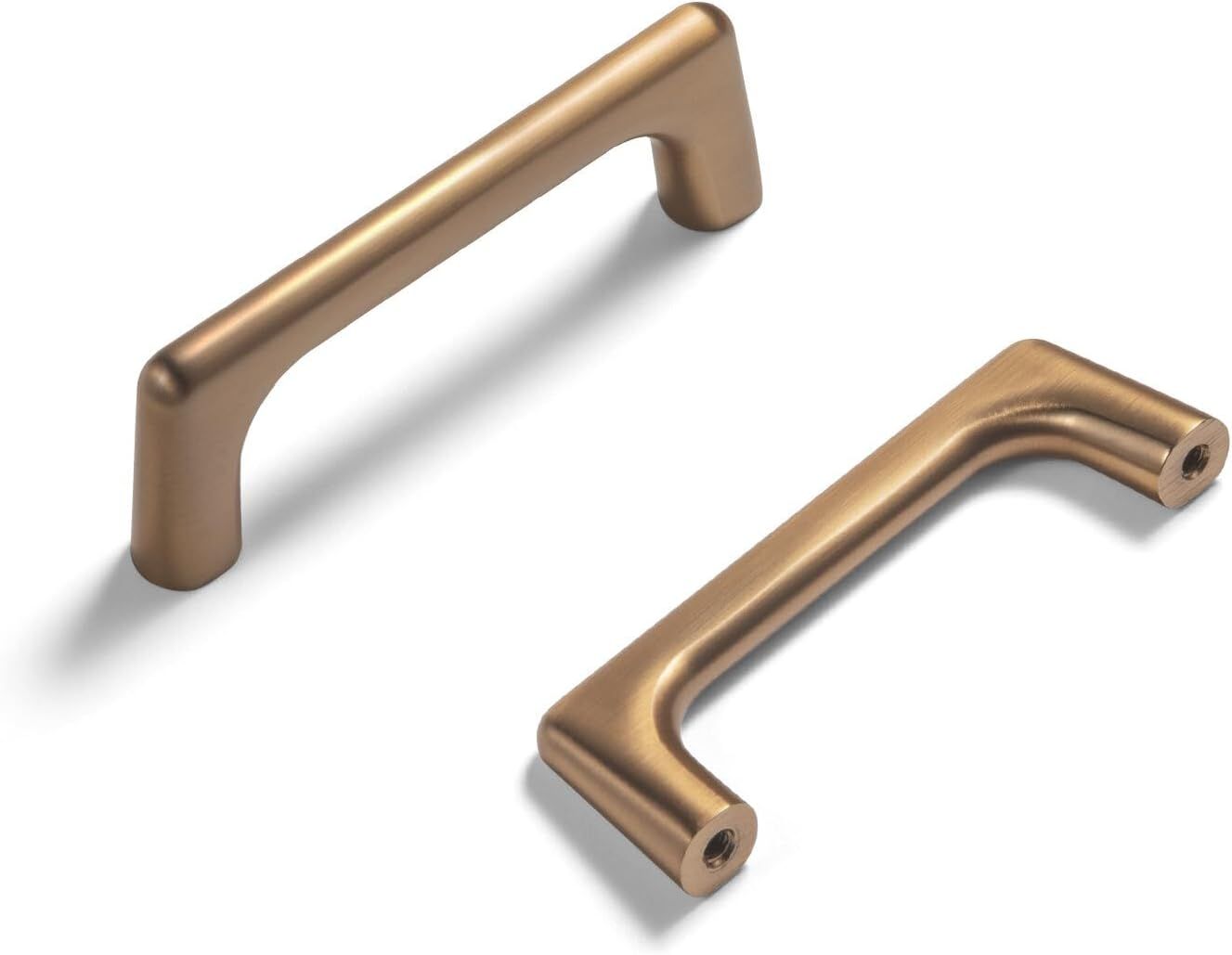 Champagne Bronze Cylindrical Cabinet Bar Pulls with Mounting Hardware