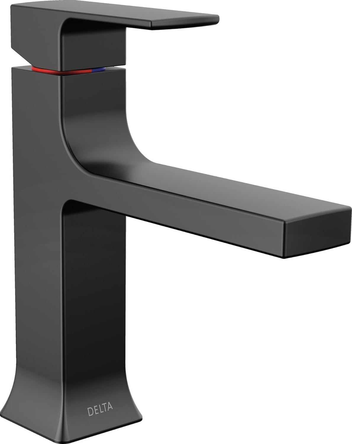 Matte Black Modern Single Handle Bathroom Faucet