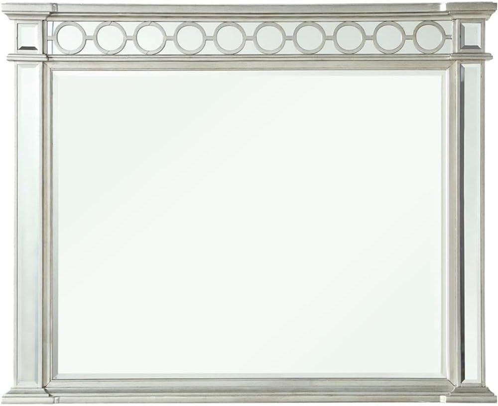 Varian Silver Rectangular Wood Dresser Mirror