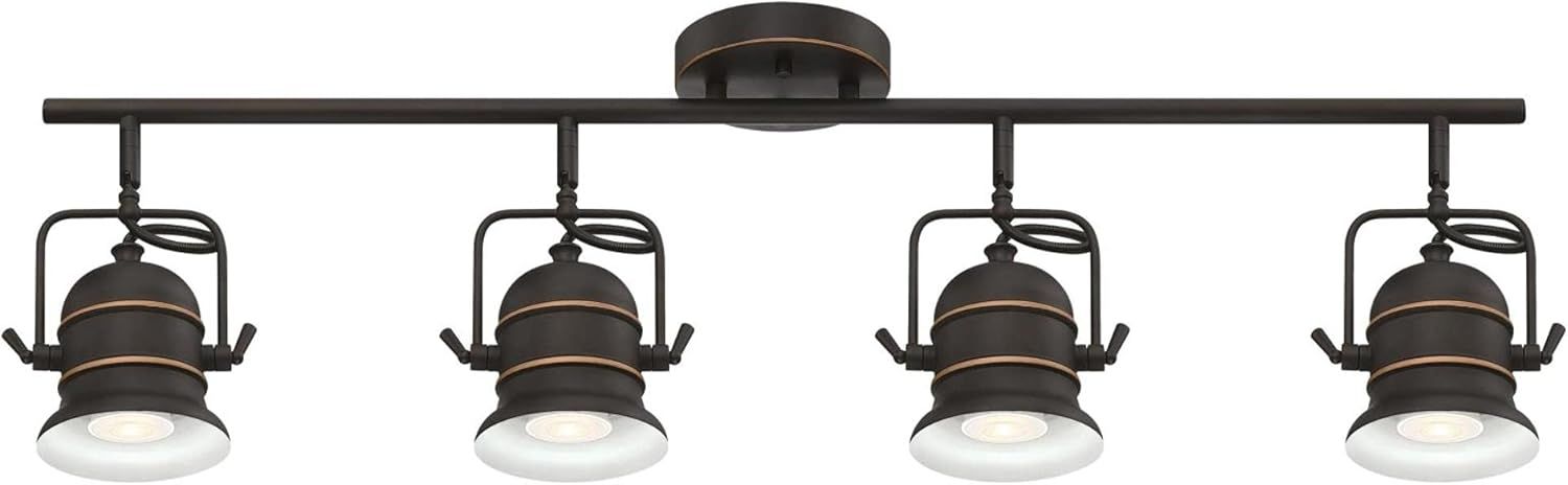 Boswell Oil Rubbed Bronze 4-Light Industrial Track Light