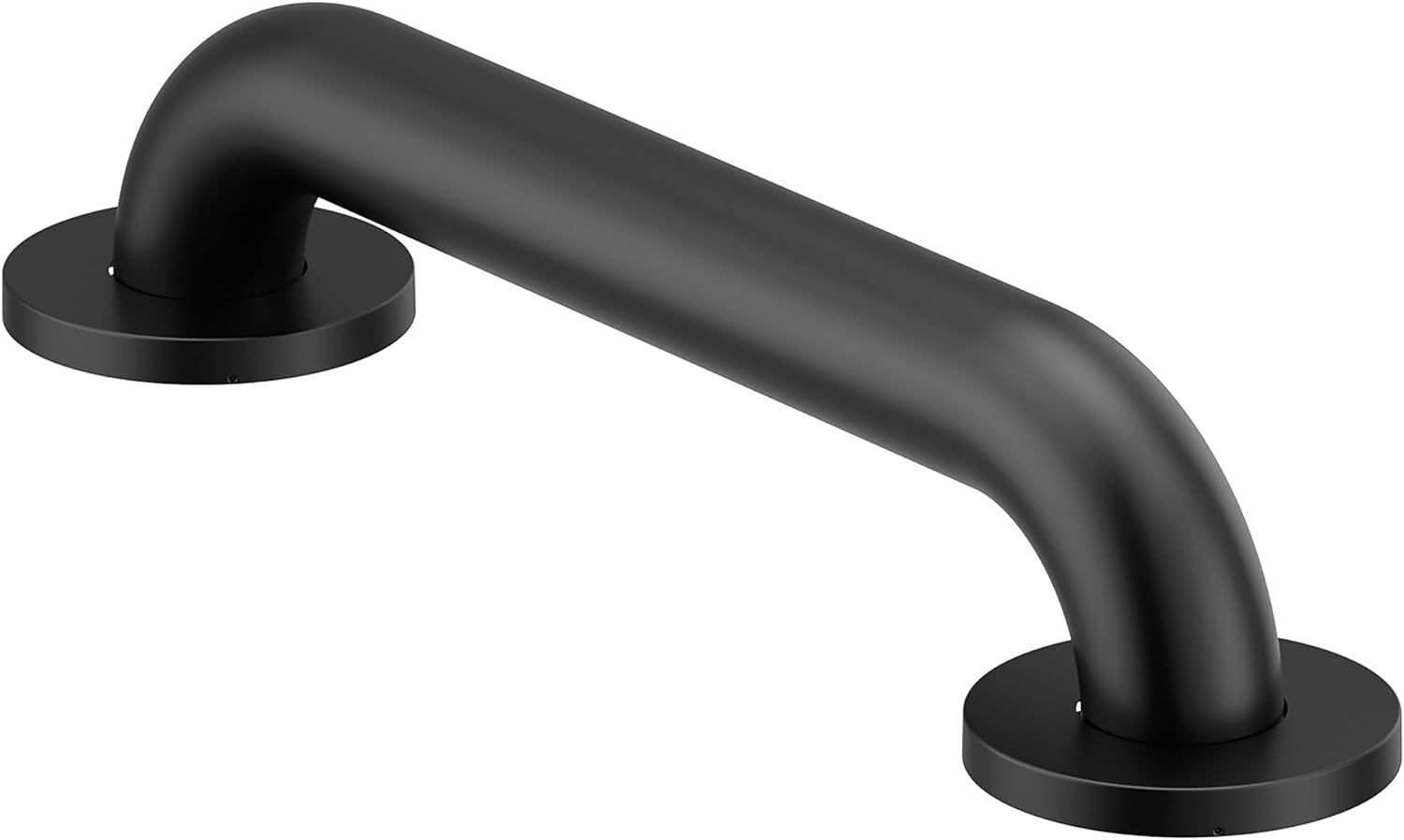 Matte Black 12-Inch Stainless Steel Bathroom Grab Bar