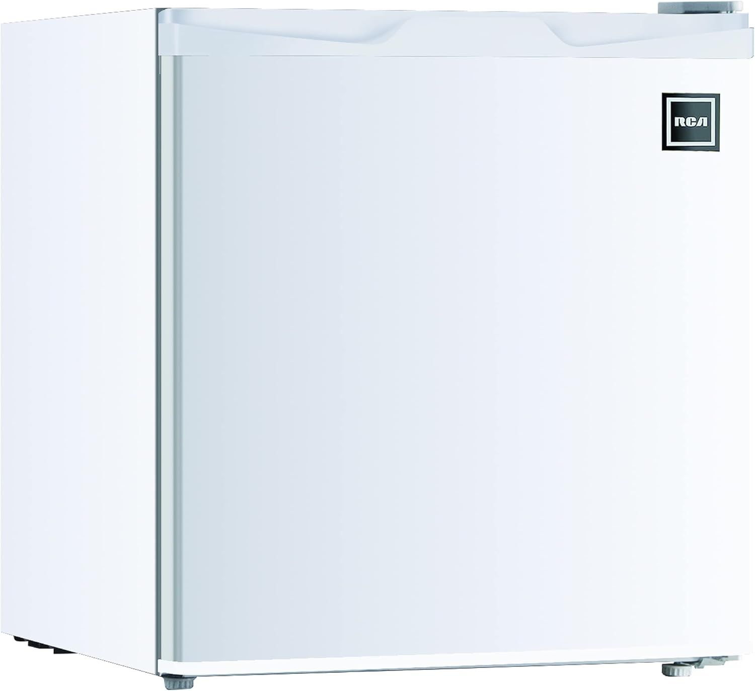 Compact White Steel Mini Fridge with Freezer