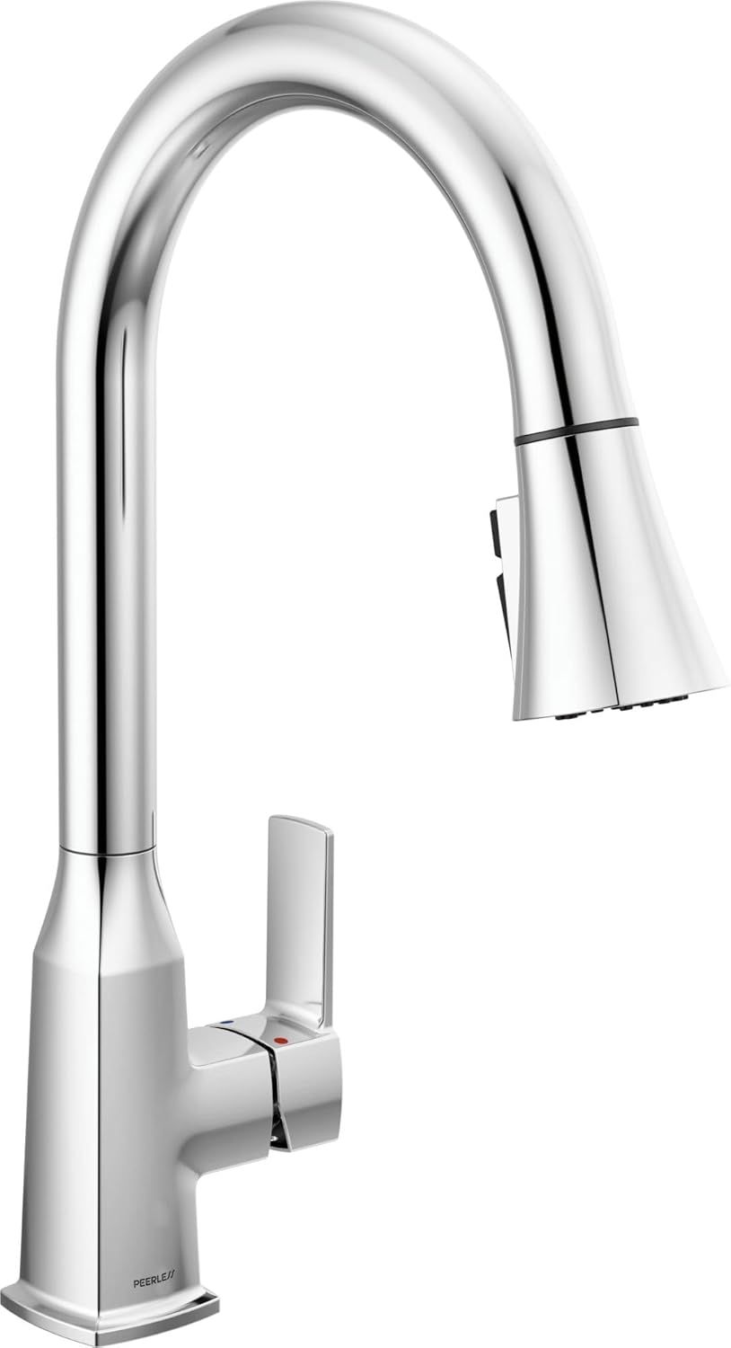 Ezra Polished Chrome Pull-Down Kitchen Faucet with Spray