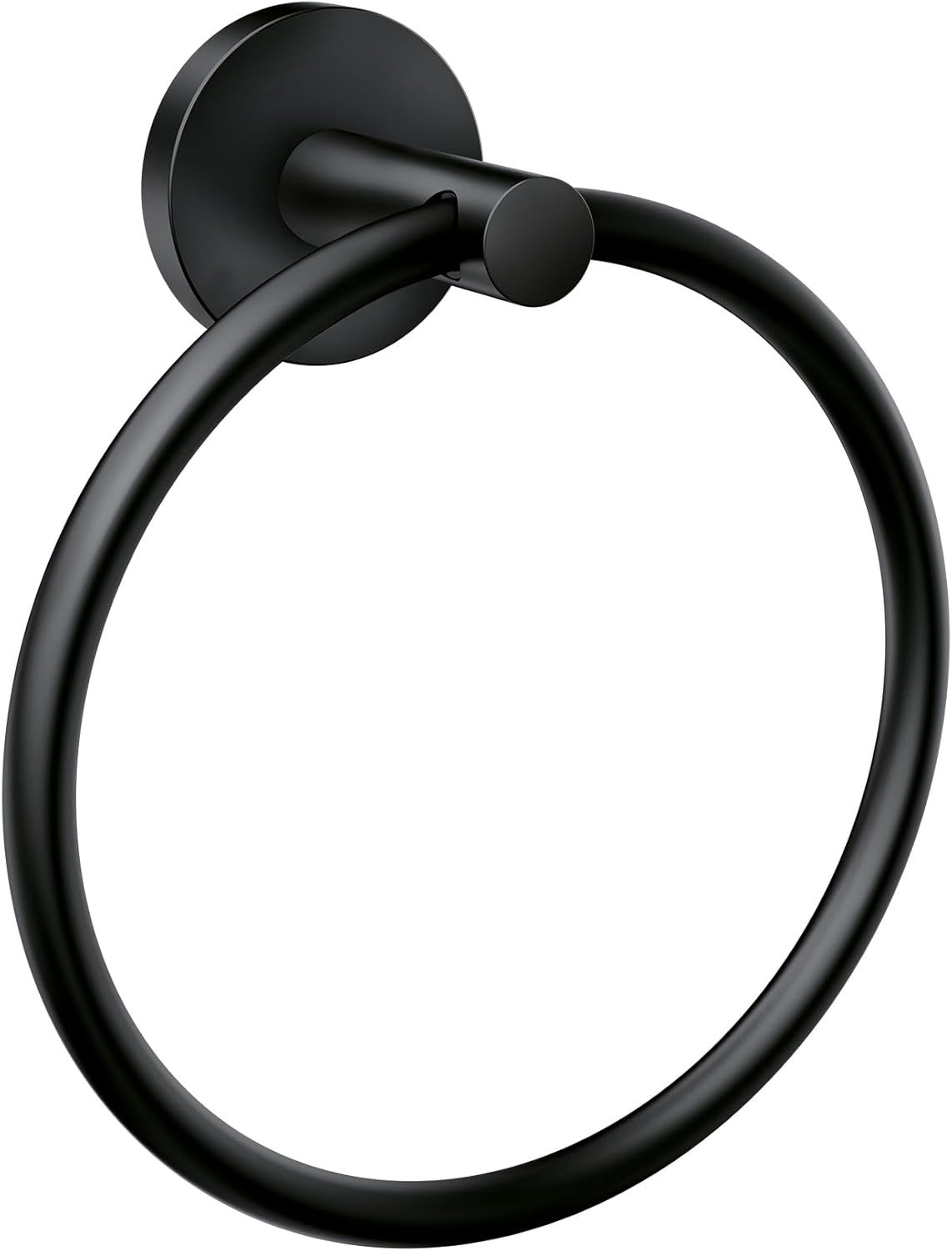 Matte Black Modern Wall Mounted Hand Towel Ring