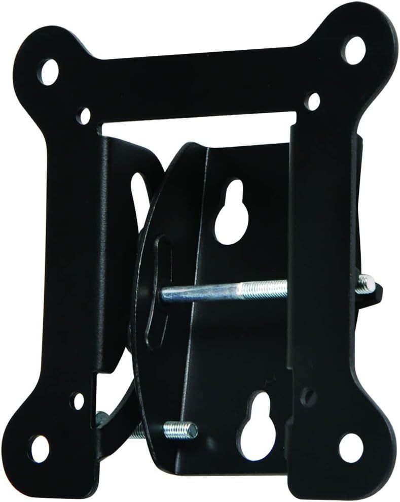 Black Steel Low Profile Tilting Wall Mount for 13"-27" Flat Panels