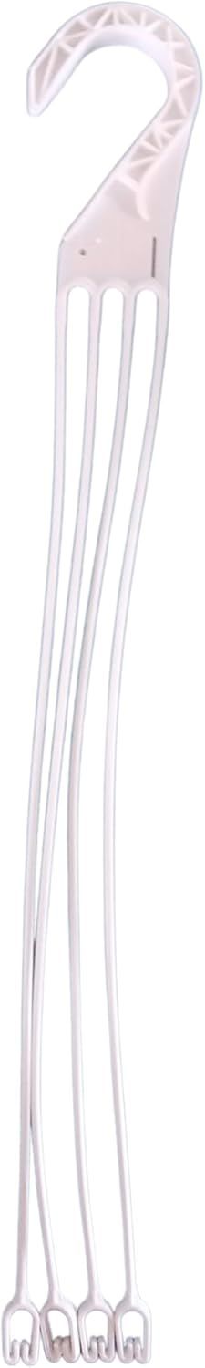 White Plastic Replacement Hangers for 12" Hanging Baskets - Set of 5