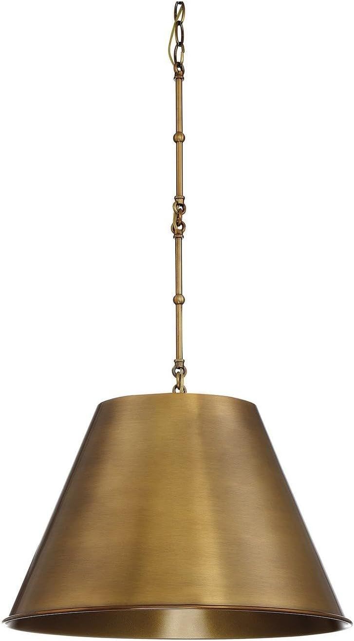 Alden Warm Brass Mini Pendant with Opaque Glass Shade