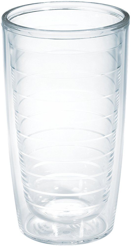 Clear BPA-Free Double Wall Insulated Travel Tumbler, 16oz