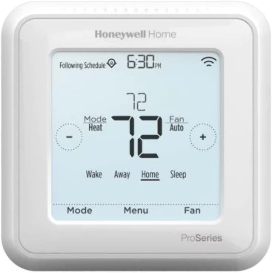 White Digital Programmable Wi-Fi Heat Pump Thermostat