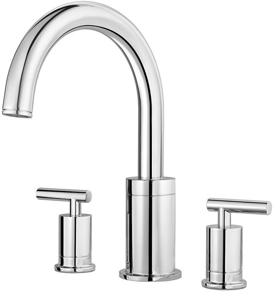 Polished Chrome Brass High Arc Roman Tub Faucet