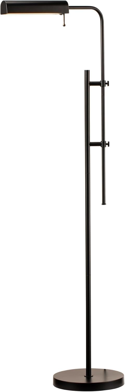 Cedric Black Adjustable Industrial Pharmacy Floor Lamp