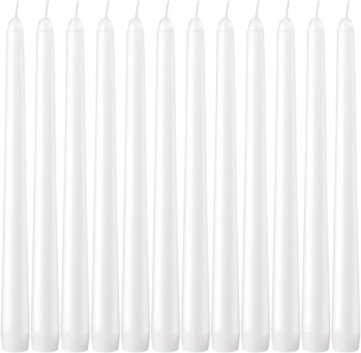 White Dripless Taper Candles for Thanksgiving, 10 Inch