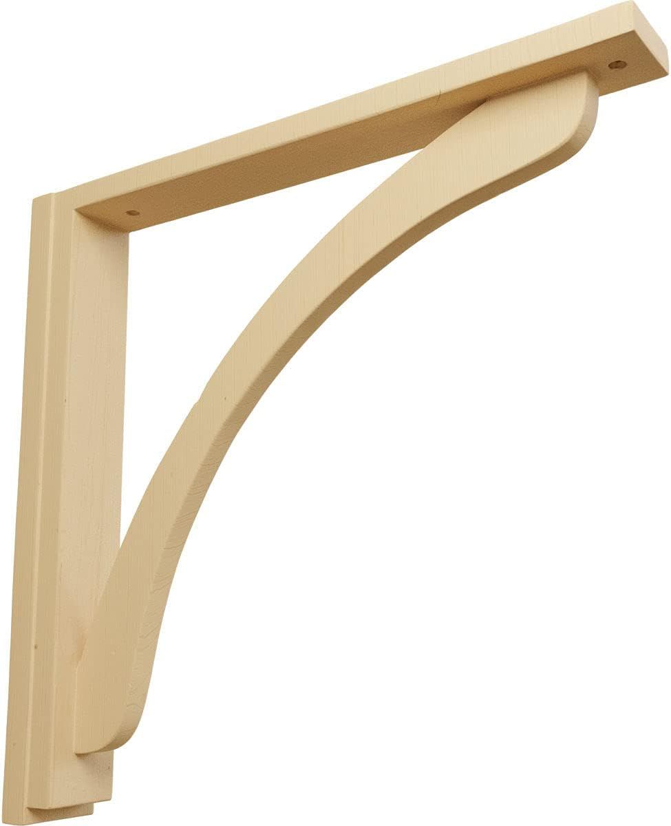 Reece Hand-Carved Alder Wood Countertop Shelf Bracket