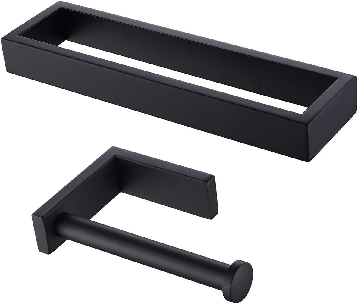 Matte Black Stainless Steel Bathroom Hardware Set