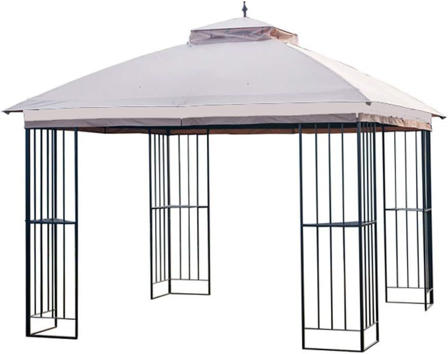 Beige Whisper 10' x 10' Two-Tiered Replacement Canopy