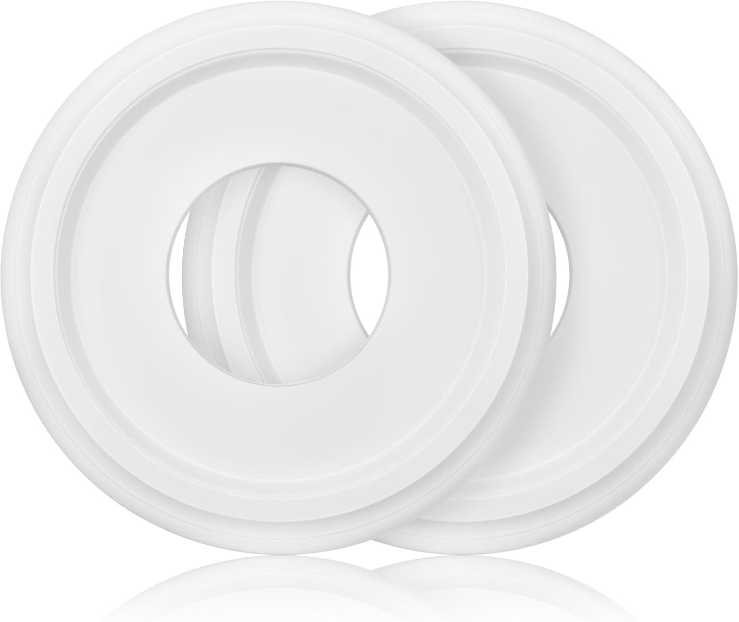 Matte White Polyurethane Round Ceiling Medallion Set