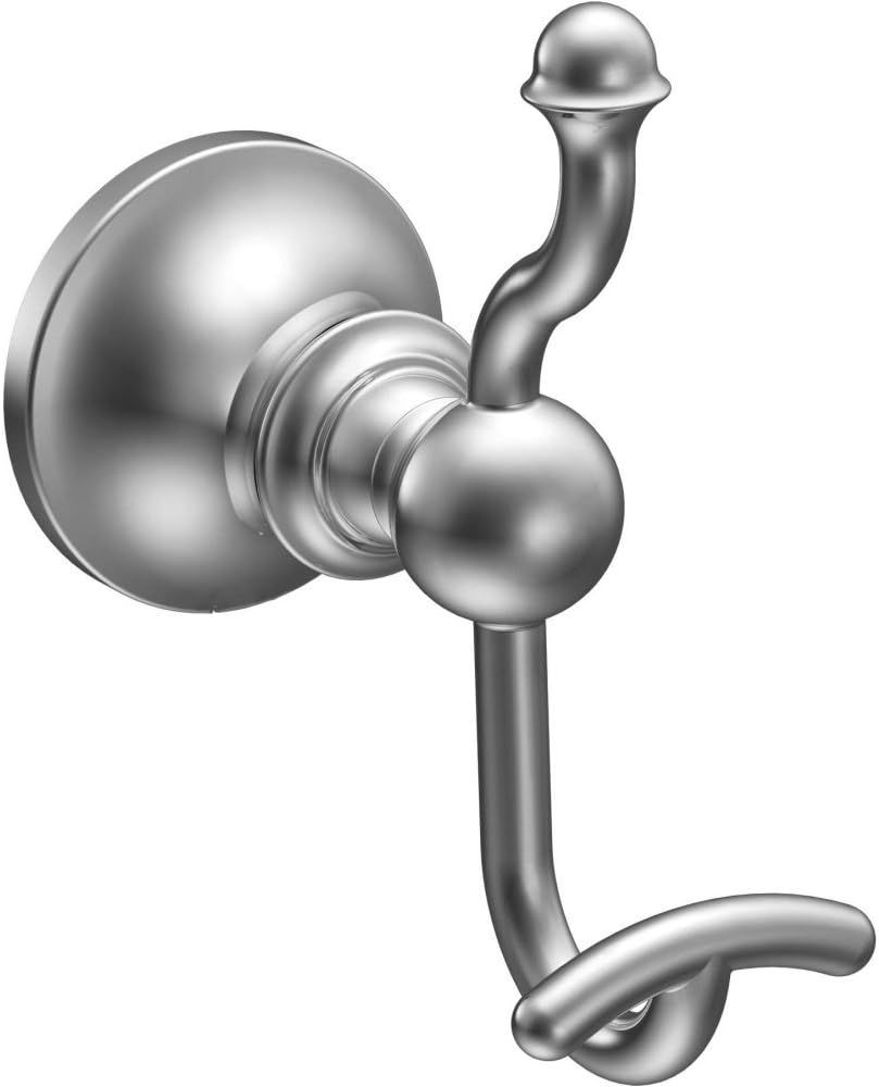 Vale Chrome Double Robe Hook with Classic Design