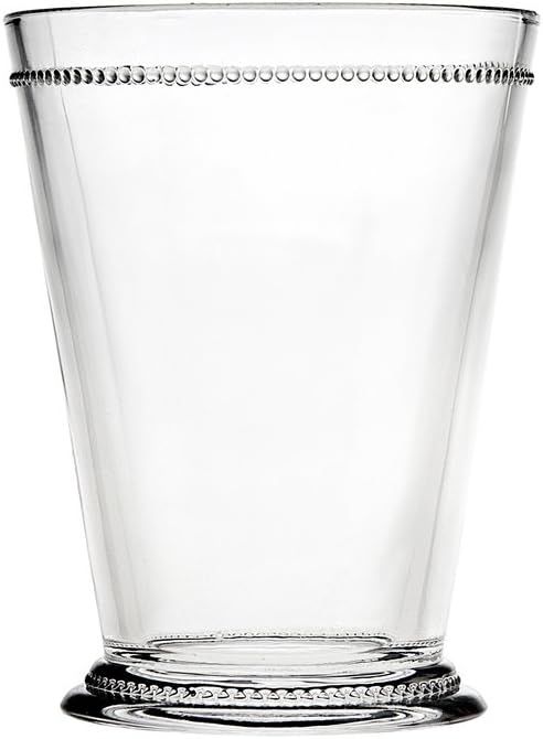 Clear Crystal Mint Julep Cup with Beaded Rim, 8 oz