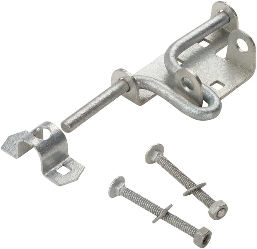 Galvanized Silver Sliding Bolt Door and Gate Latch