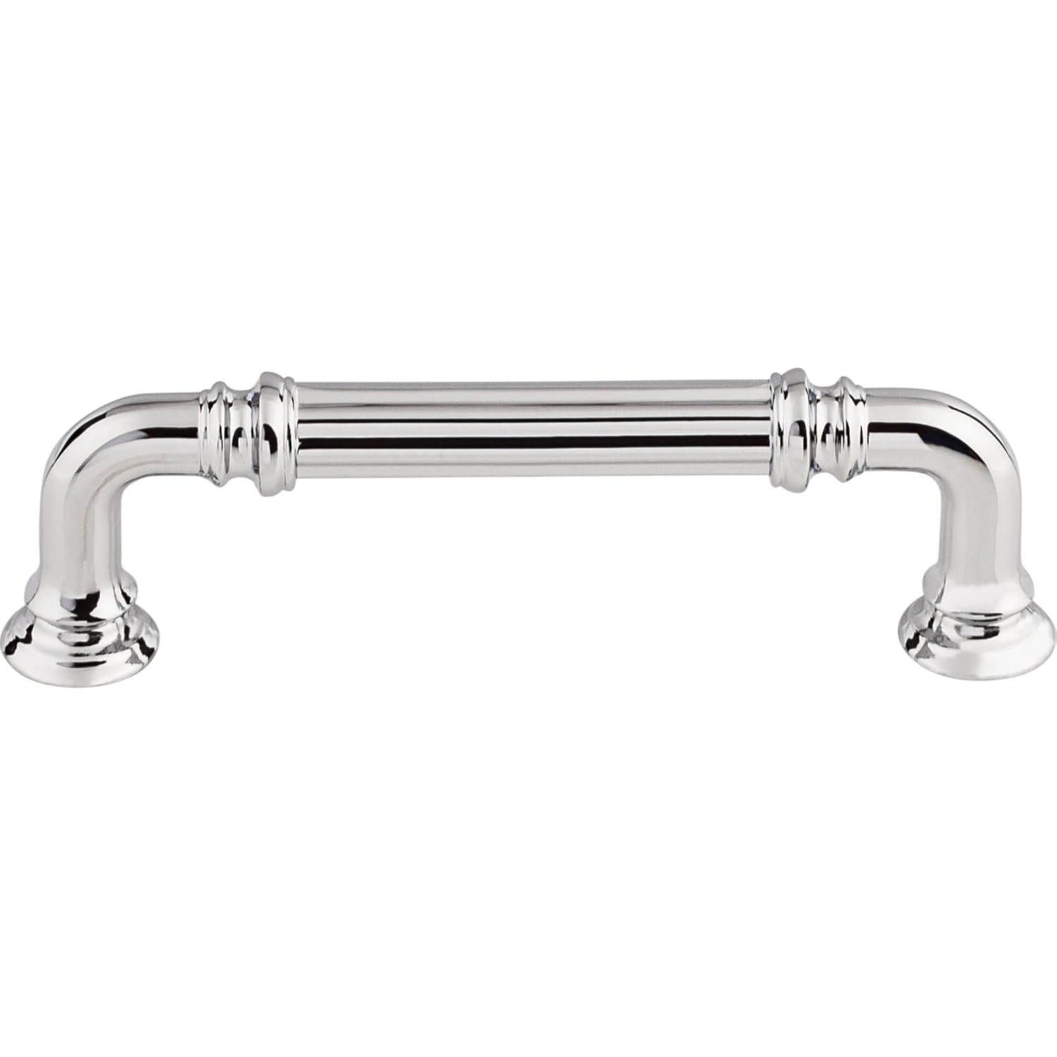 Polished Chrome 5" Traditional Reeded Cabinet Handle