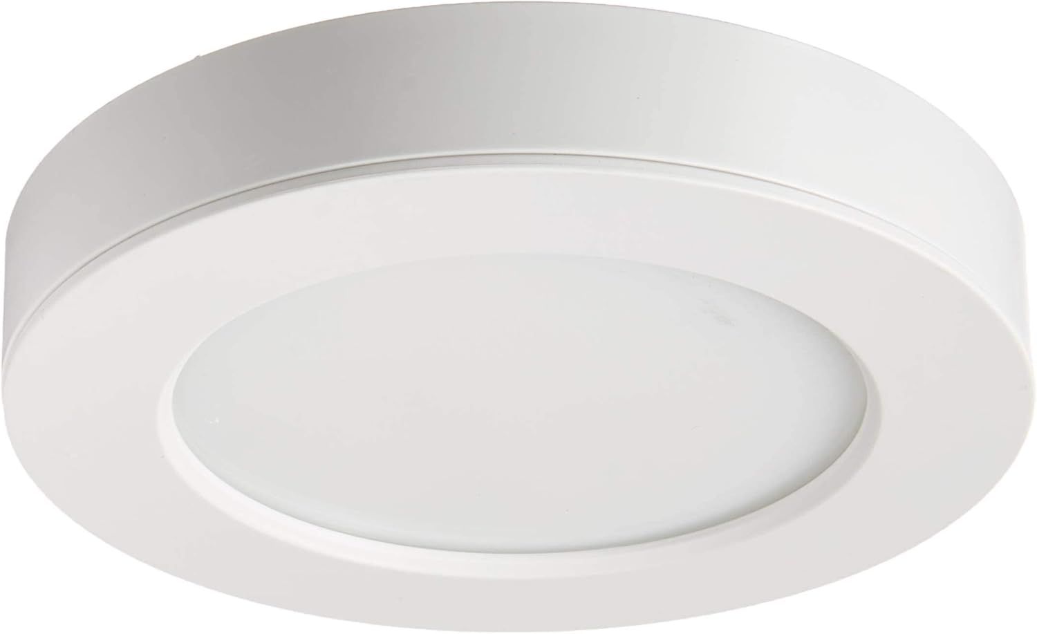 Polished Nickel 6" LED Energy Star Flush Mount Light, White