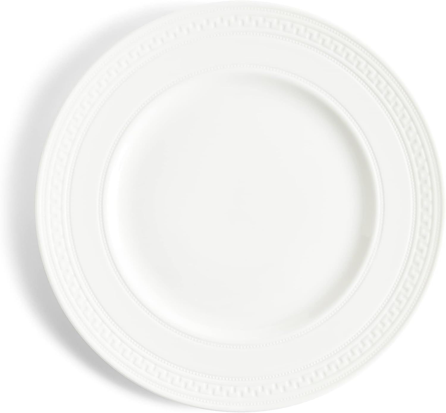 Intaglio White Porcelain 10.8" Dinner Plate