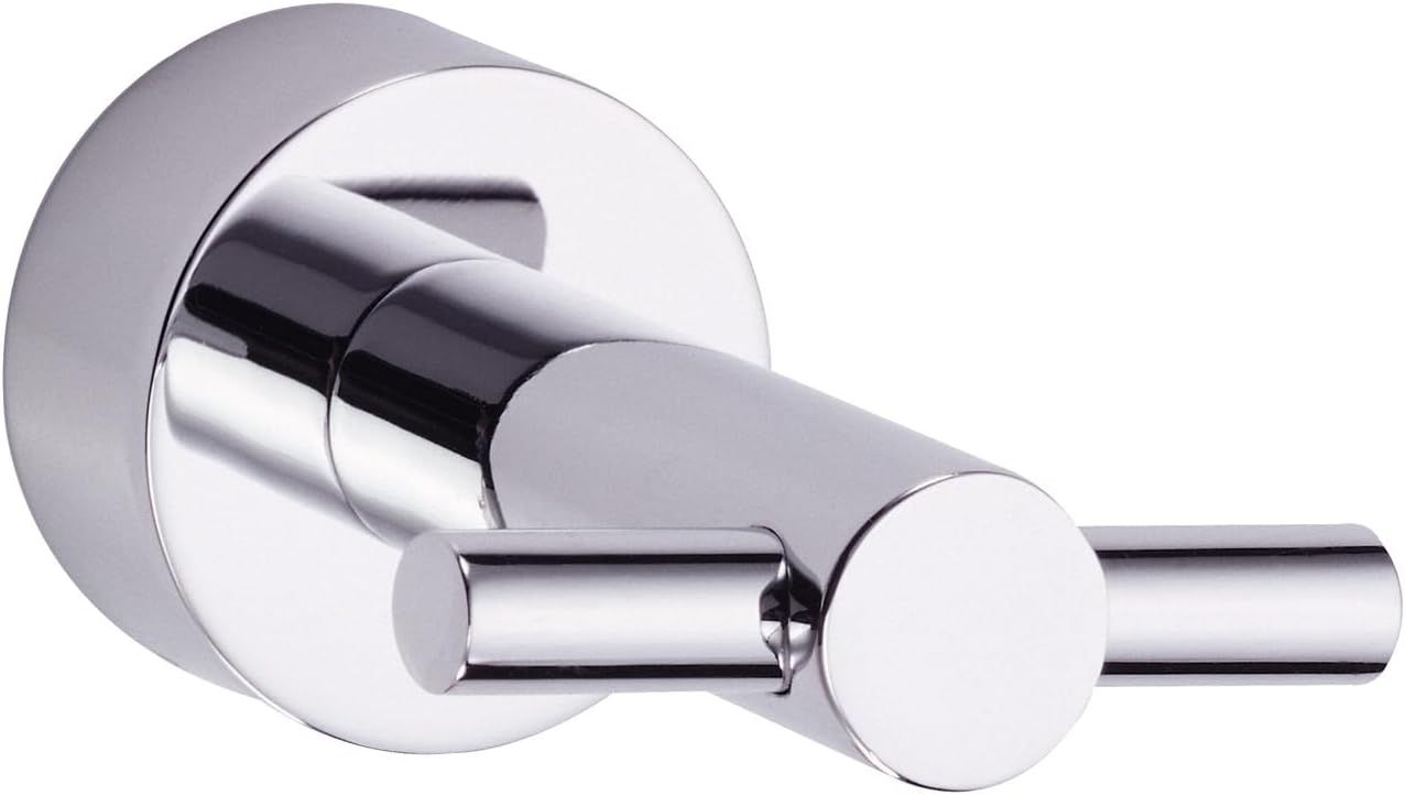 Parma Chrome Metal Double Robe Hook