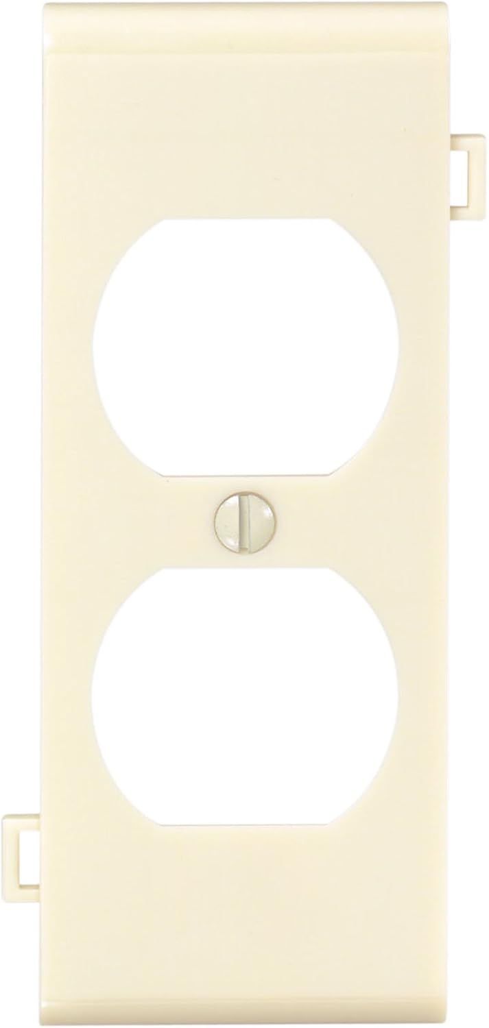 Ivory Thermoplastic Nylon Duplex Receptacle Wall Plate