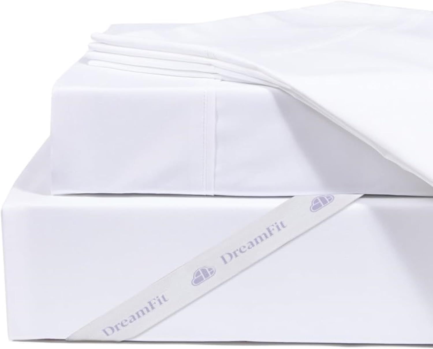 Full XL White Cotton Deep Pocket Sheet Set