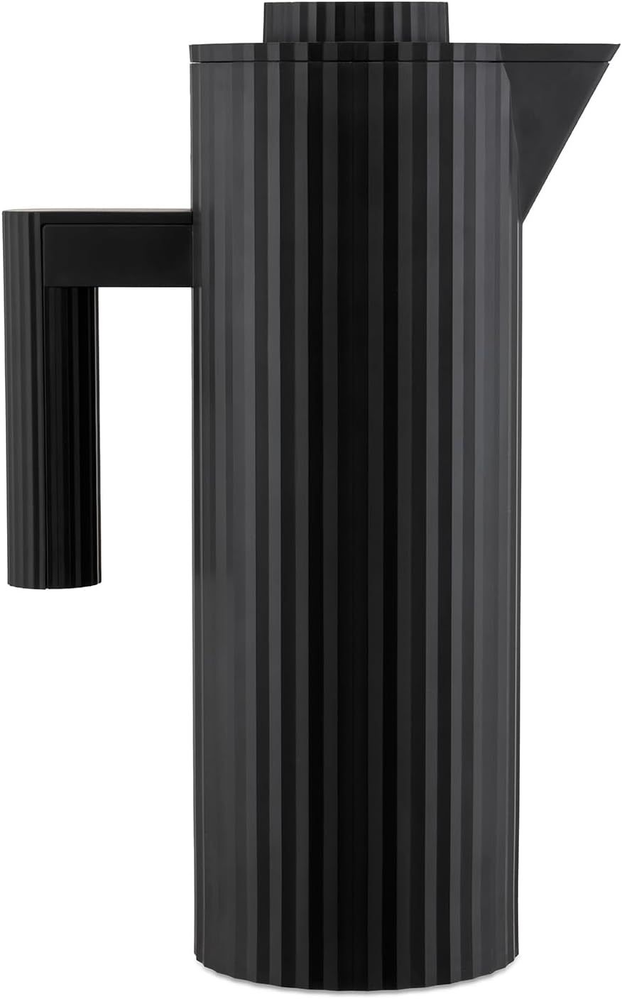 Black Thermoplastic Resin Thermal Carafe with Double Wall Glass