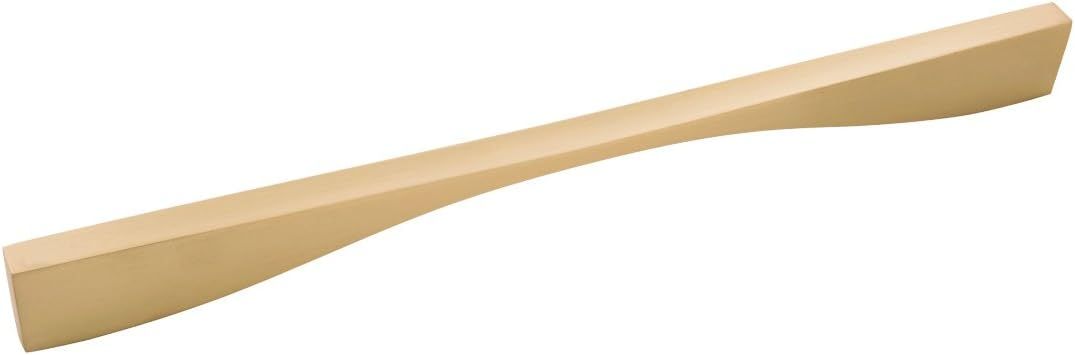 12-Inch Brushed Golden Brass Modern Handle Bar