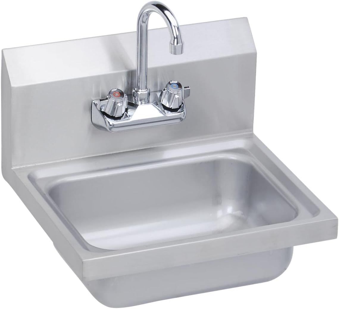 Elkay 17" x 15" Stainless Steel Wall Mount Hand Sink