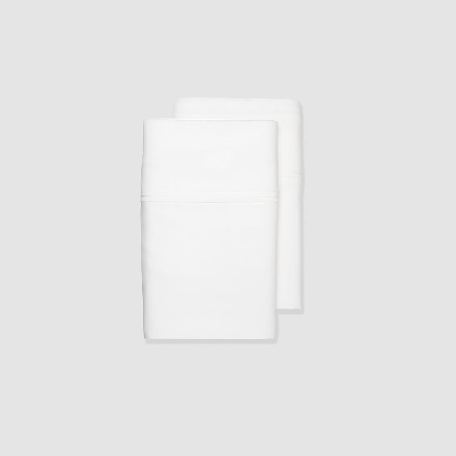 White Hypoallergenic Cotton Polyester Standard Pillowcases