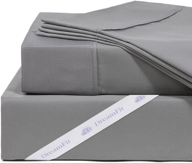 Full Gray Egyptian Cotton Deep Pocket Sheet Set