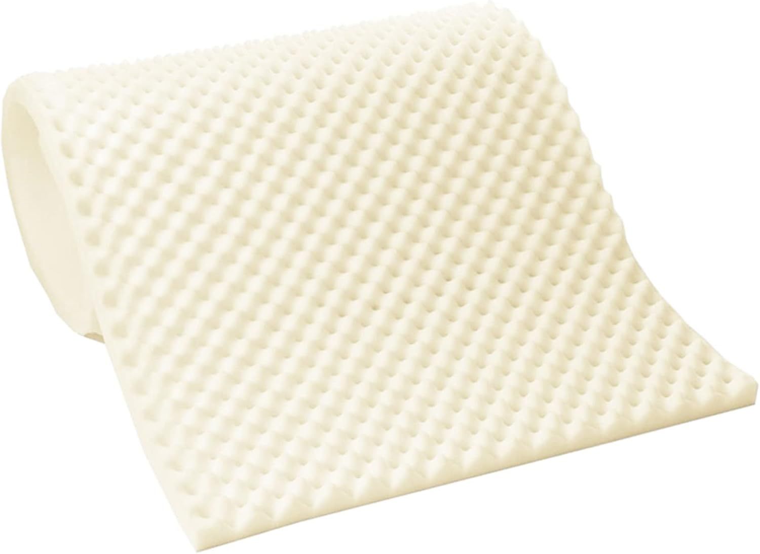 Twin White Gel Eggcrate Foam Mattress Topper