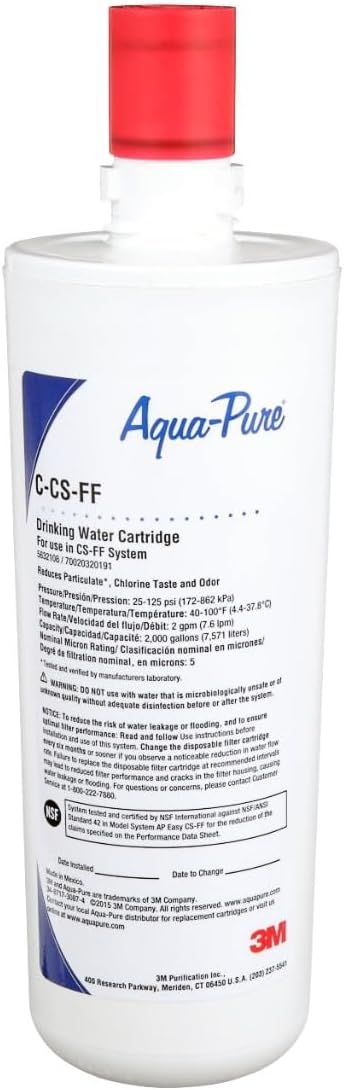 3M Aqua-Pure 5 Micron Under Sink Water Filter Cartridge