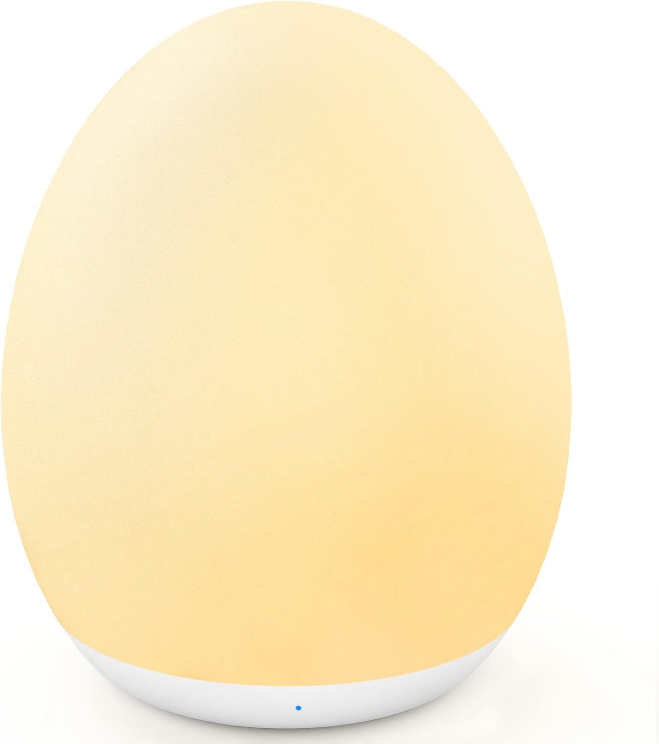 Egg-shaped Rechargeable LED Night Light with Timer