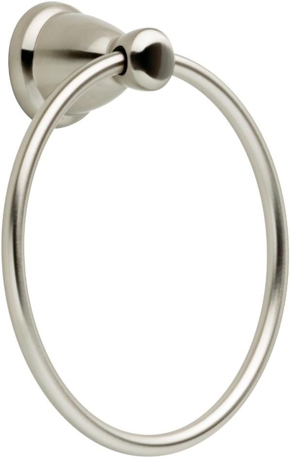 Satin Nickel Round Wall Mounted Towel Ring