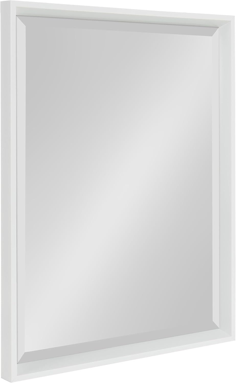 Calter Contemporary Full-Length Rectangular Dresser Mirror in White