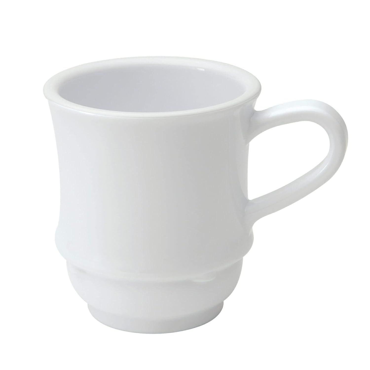 White Plastic 8 oz. Stackable Coffee Mug Set