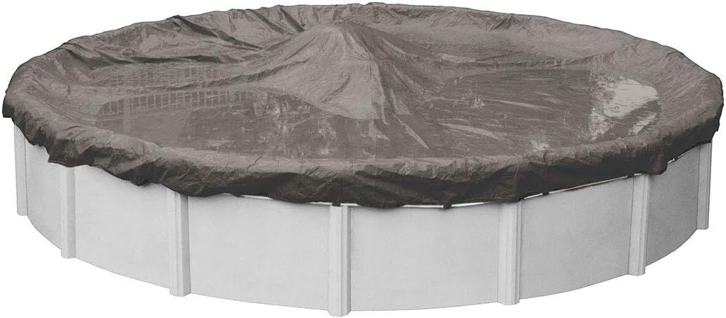 24' Round Gray Polyethylene Winter Pool Cover