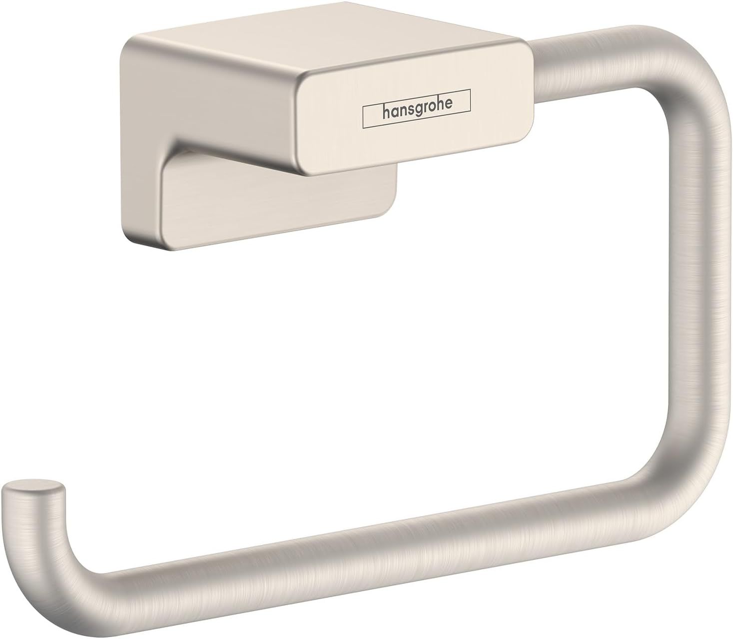 Hansgrohe Brushed Nickel Metal Toilet Paper Holder