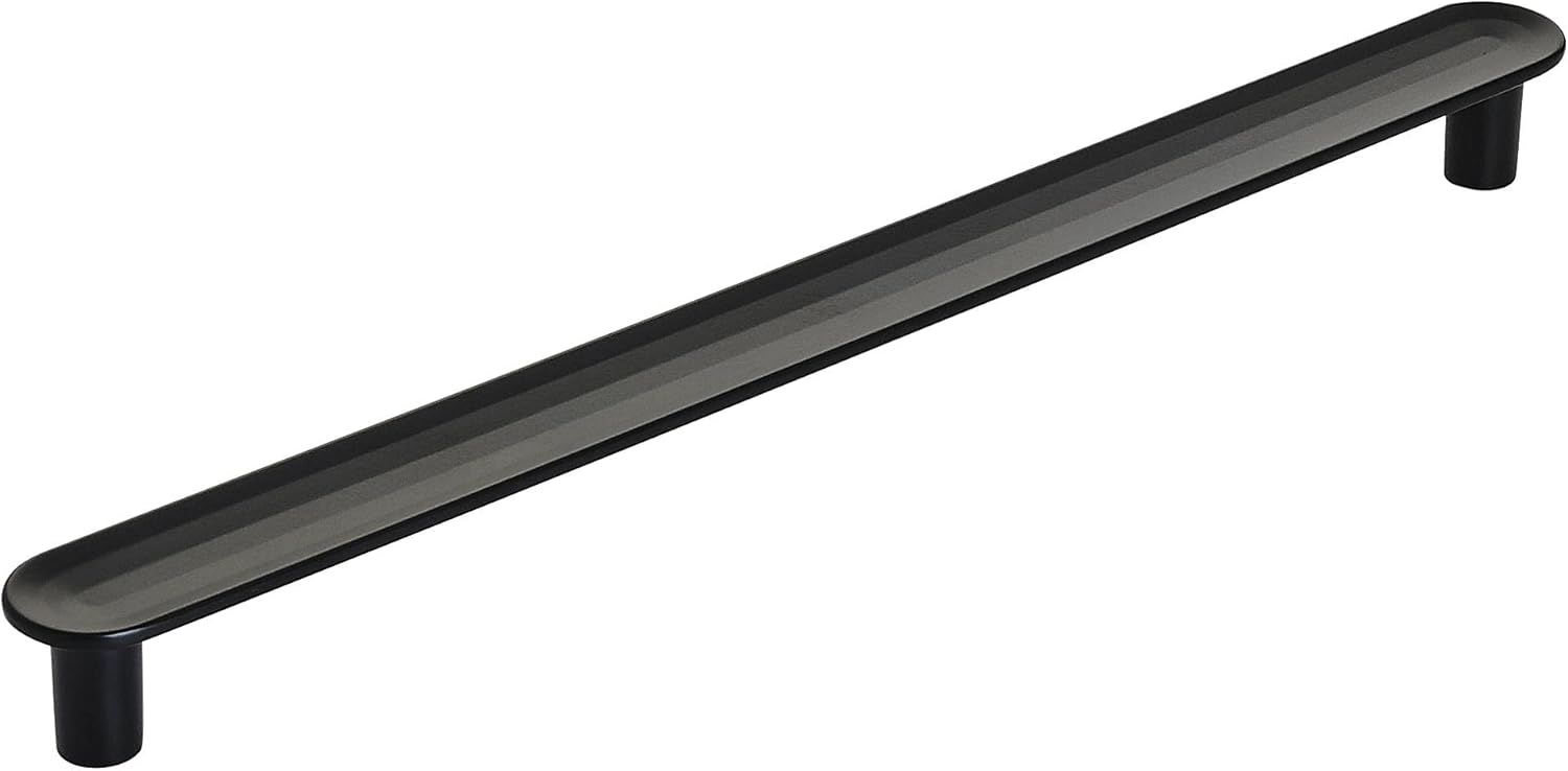 Matte Black Modern 8.25" Cabinet Bar Pull with Mounting Hardware