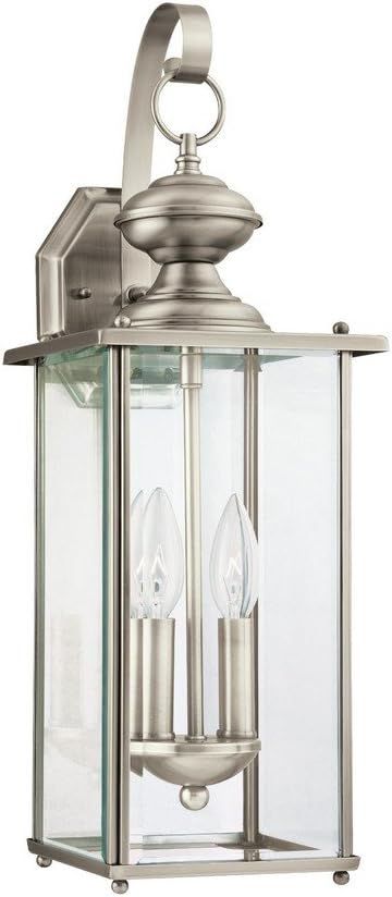 Antique Brushed Nickel 2-Light LED Outdoor Lantern