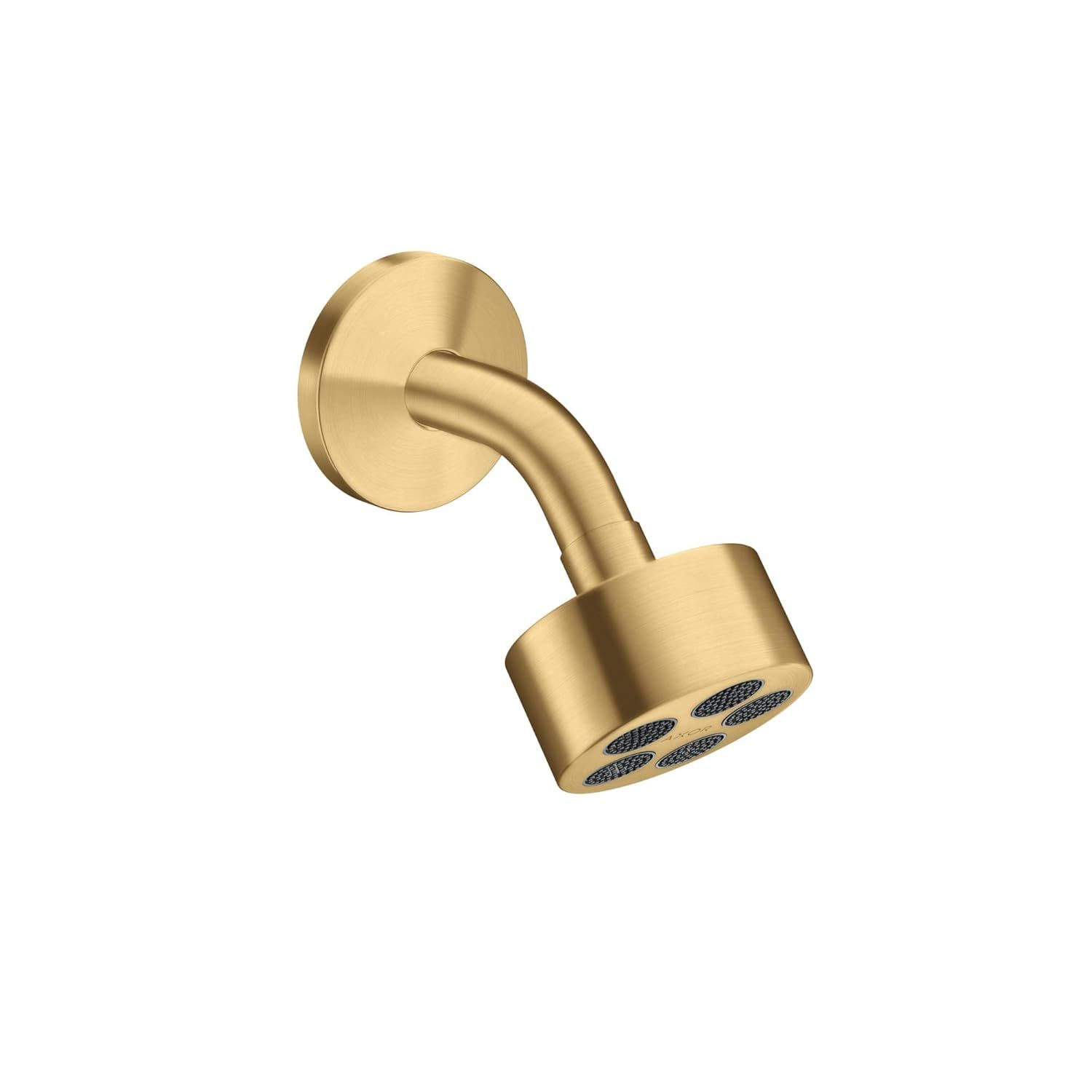 Modern Brushed Gold Wall-Mounted Rain Showerhead