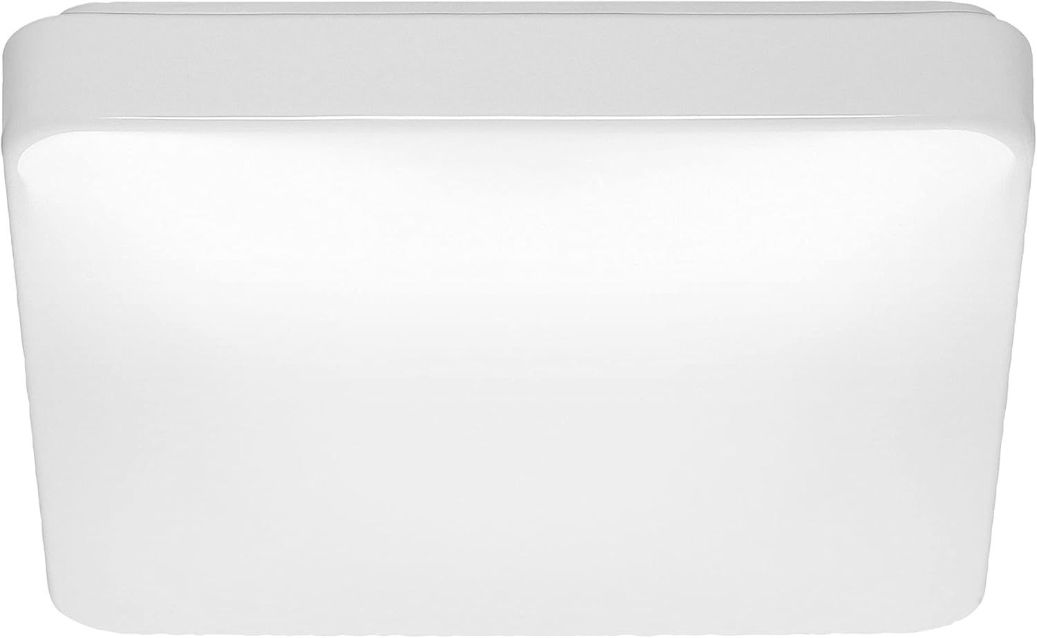 Nuvo 14" Energy Star LED Square Flush Mount Ceiling Light, White