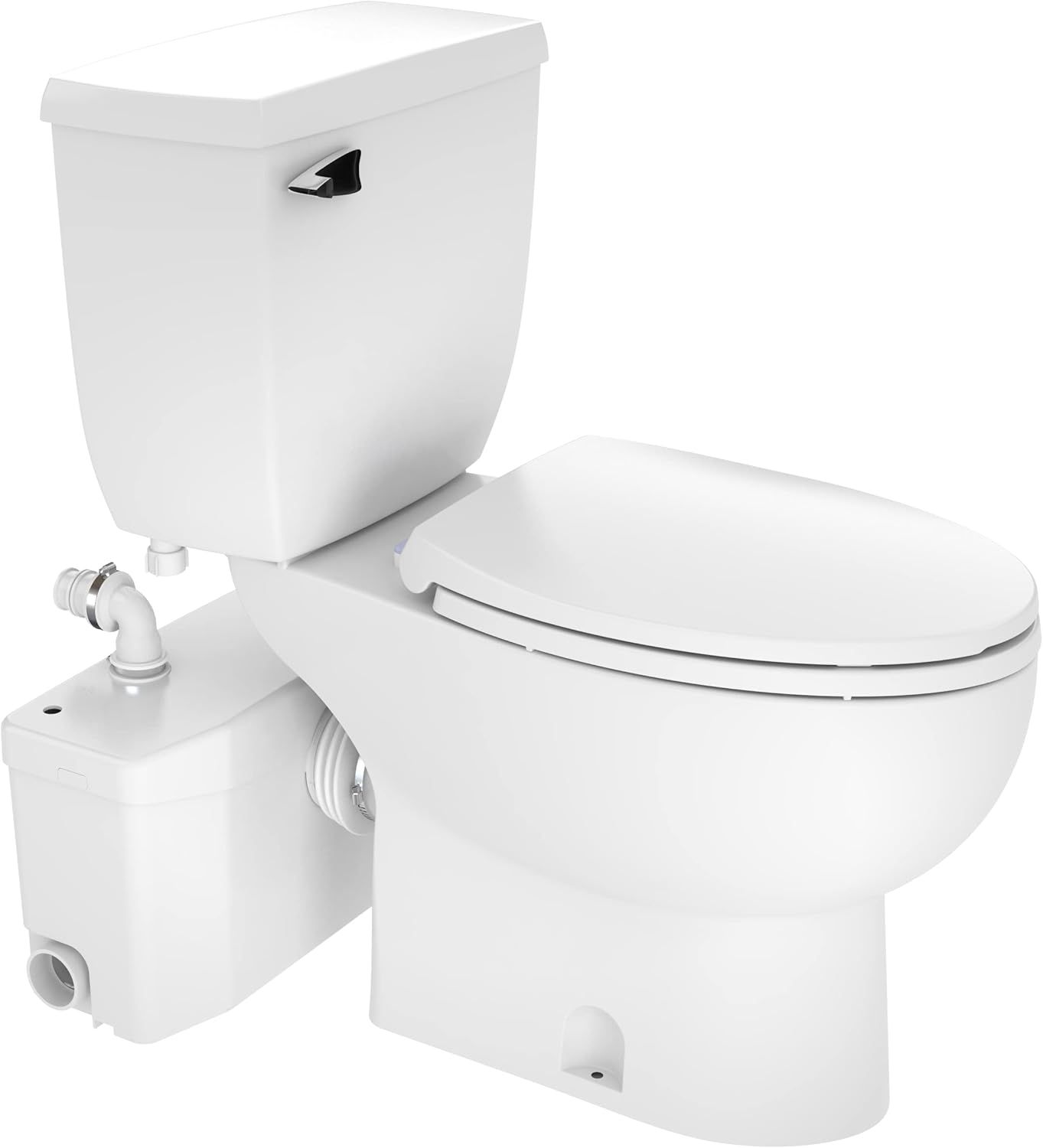 White Elongated High Efficiency Free Standing Macerating Toilet