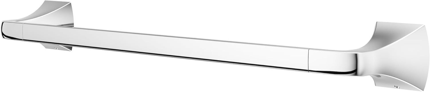 Polished Chrome 18-Inch Double Wall-Mounted Towel Bar