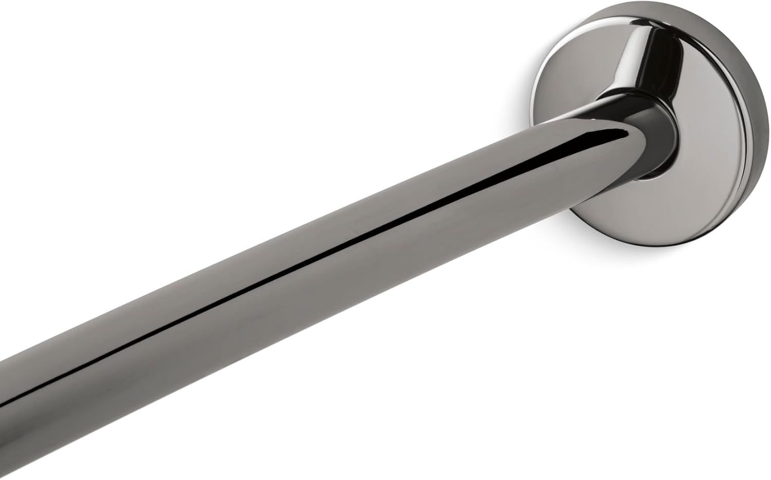 Vibrant Titanium Curved Shower Rod for Extra Space